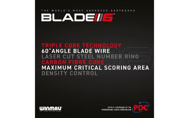 Immagine prodotto Winmau Pannello per freccette Blade 6 Triple Core Carbon