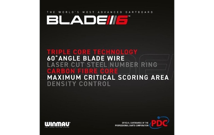 Produktbild Winmau Dartboard Blade 6 Triple Core Carbon