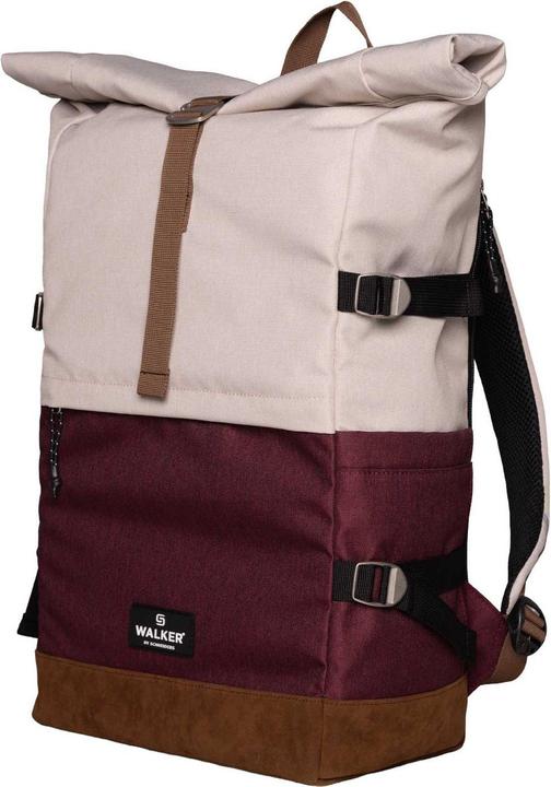 Produktbild Walker Schulrucksack Roll up two popcorn/maroon (23 l)