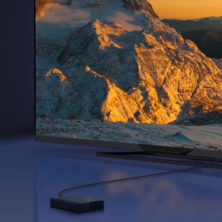 Actual product image Baseus High Definition Series HDMI 8K to HDMI 8K Adapter Cable 0.5m Black (0.50 m, HDMI)