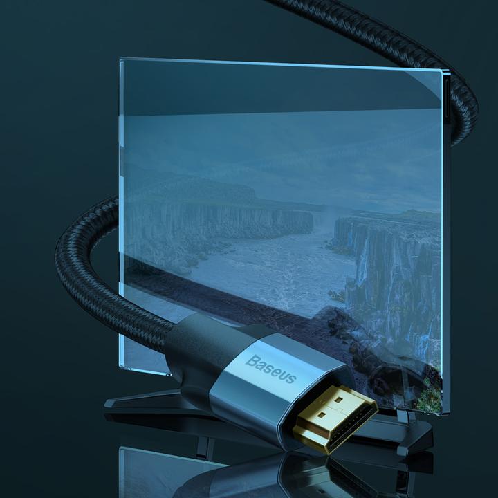 Produktbild Baseus Enjoyment Series 4KHD Male To 4KHD Male Adapter Cable 5m Dark gray (5 m, HDMI, 2.0)