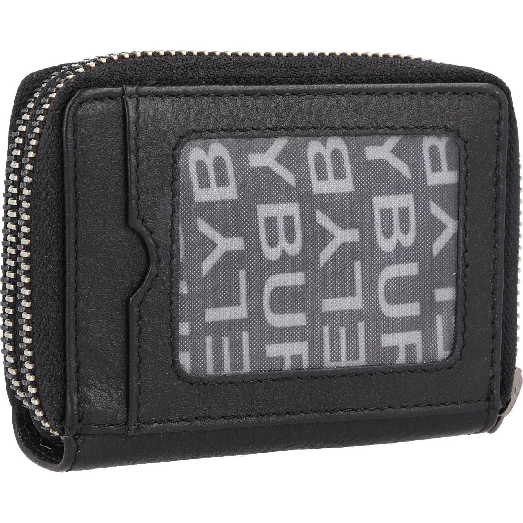 Burkely, Damen, Portemonnaie, Rock Ruby Geldbörse RFID Schutz Leder 10 cm, Schwarz
