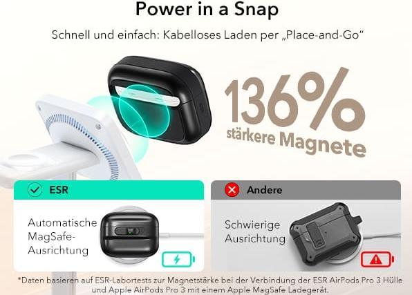 Produktbild ESR Pulse Halolock Case mit MagSafe (Ladecase Hülle)