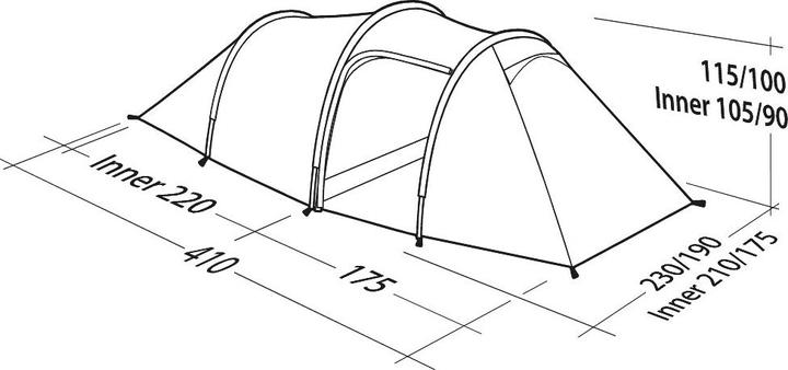 Produktbild Robens Pioneer 4EX (Tunnelzelt, 3.80 kg, 4 Personen)