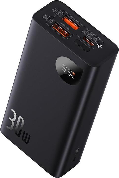 Image du produit Baseus Powerbank Adaman2 10000 mAh, 2xUSB, USB-C, 30 W (noir) (10000 mAh, 30 W, 37 Wh)