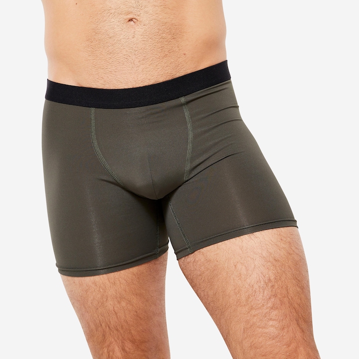 Actual product image Decathlon Functional pants boxer shorts men's breathable 3-pack - navy/blue/khaki (M, pack of 3)