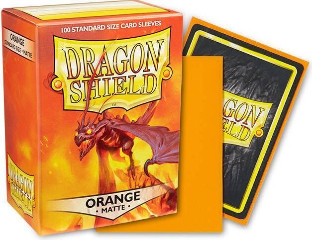 Actual product image Arcane Tinman ART11013 - Sleeves for cards: Matte - Orange (100 pcs)