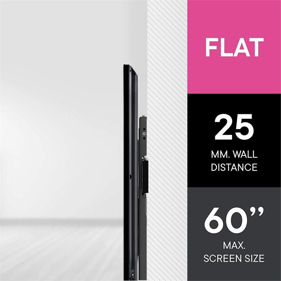 Thumbnail - One for All Solid WM4411 (Wand, 60", 100 kg), TV Wandhalterung, Schwarz