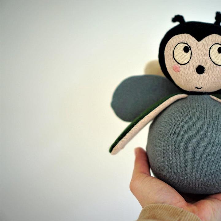 Actual product image Filibabba Tumbler - Balder the bug pine green (21 cm)