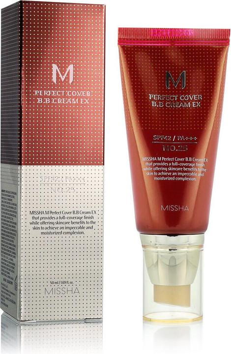 Produktbild Missha M Perfect Cover Bb Cream Spf42/Pa+++ Multifunctional Bb Cream 25 Warm Beige 50Ml (Beige, 50 ml)