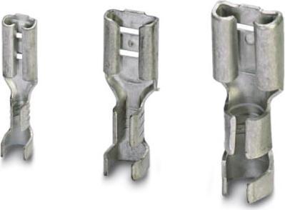 Actual product image Phoenix Contact Flat receptacle plug width: 6.3 mm plug thickness: 0.8 mm 180 ° Uninsulated metal 3240156 100 pcs.