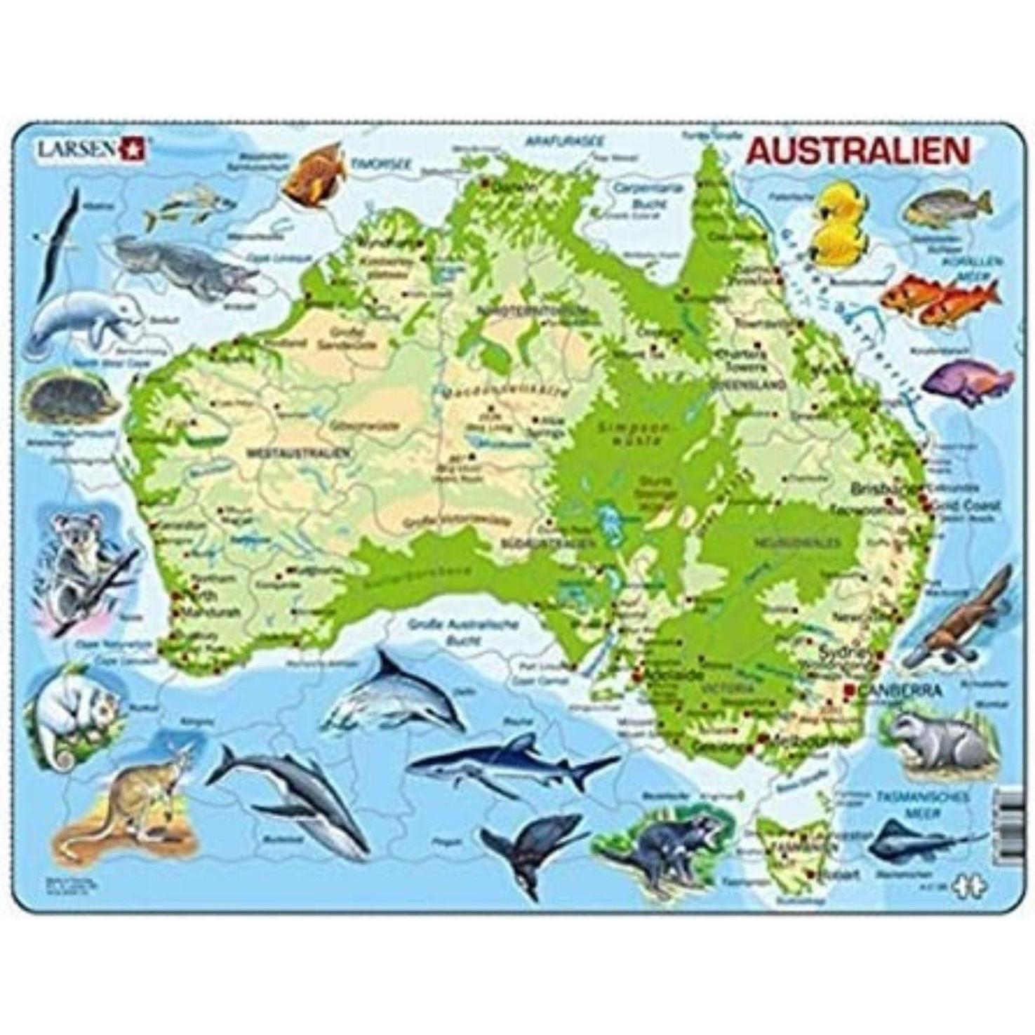 Larsen Puzzle - Australia (fisico/inglese)