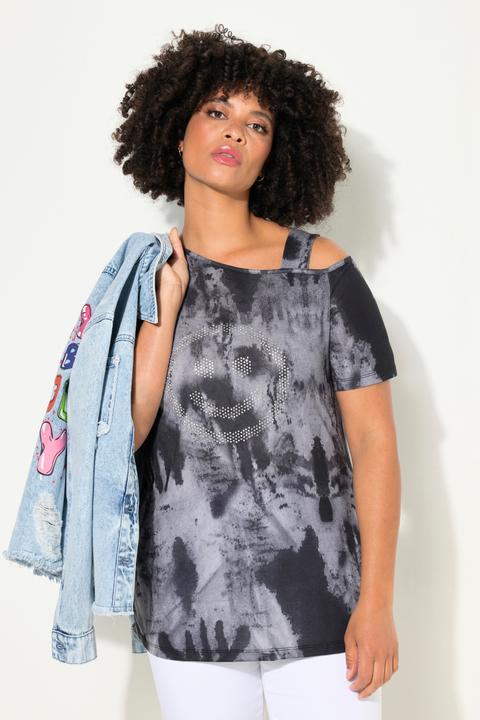 Actual product image Angel of Style T-shirt with batik print and shoulder cut-out (50)