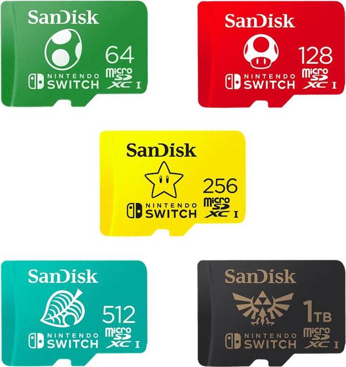Energielabel SanDisk Nintendo Switch Card (64 GB, microSDXC, U3, UHS-I)