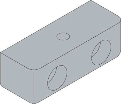 Image du produit Hettich Eckverbinder Block 35x12x12 mm, 20 St. (Raccords d'angle, 20 pcs)