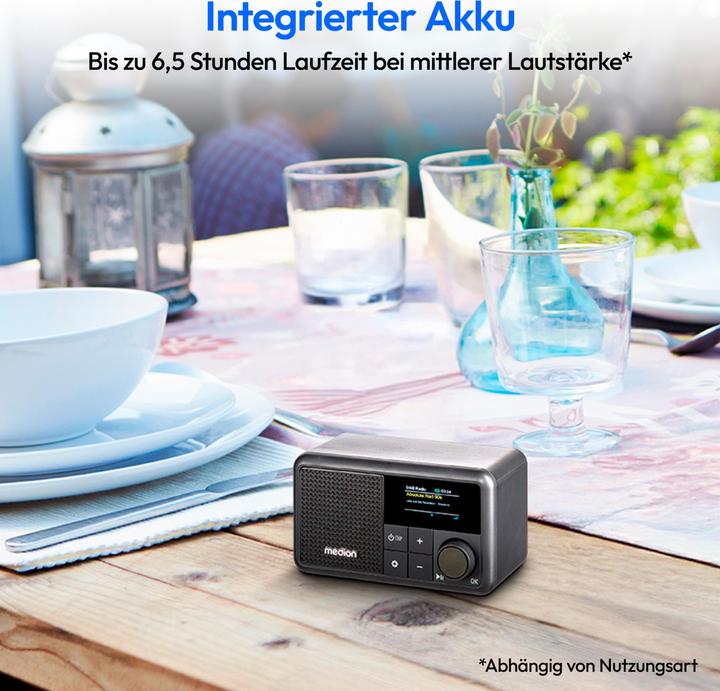 Produktbild Medion LIFE® S66822 Tragbares DAB+ Radio (DAB+, FM, Bluetooth)