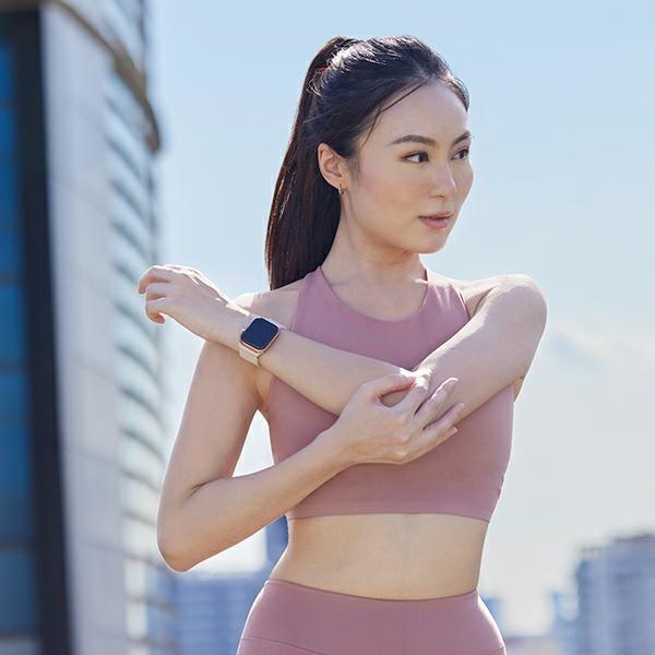 Produktbild Uniq pasek Revix Apple Watch Series 1/2/3/4/5/6/7/8/SE/SE2 38/40/41mm. Reversible Magnetic różowy-be (41 mm, 38 mm, 40 mm, Silikon, Edelstahl)