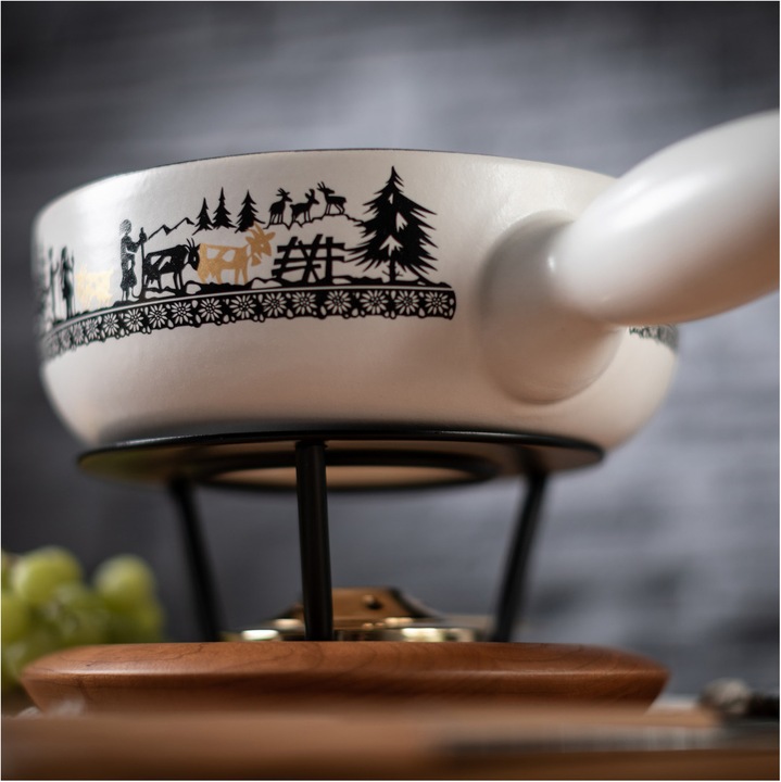 Produktbild Kuhn Rikon Käsefondueset Induktion Alpweide Gold 23cm (Käsefondue)