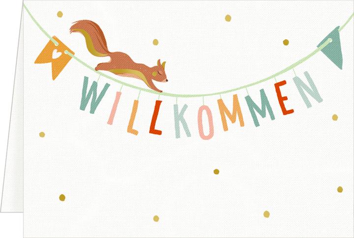 Produktbild Mini-Grusskarten – Willkommen (1 Stk.)