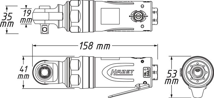 Produktbild HAZET Schlag-Ratschenschrauber 9021SR-1 (3/8")