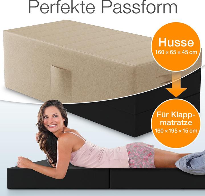 Image du produit Bestschlaf Housse pour matelas pliable (160 x 45 x 65 cm)