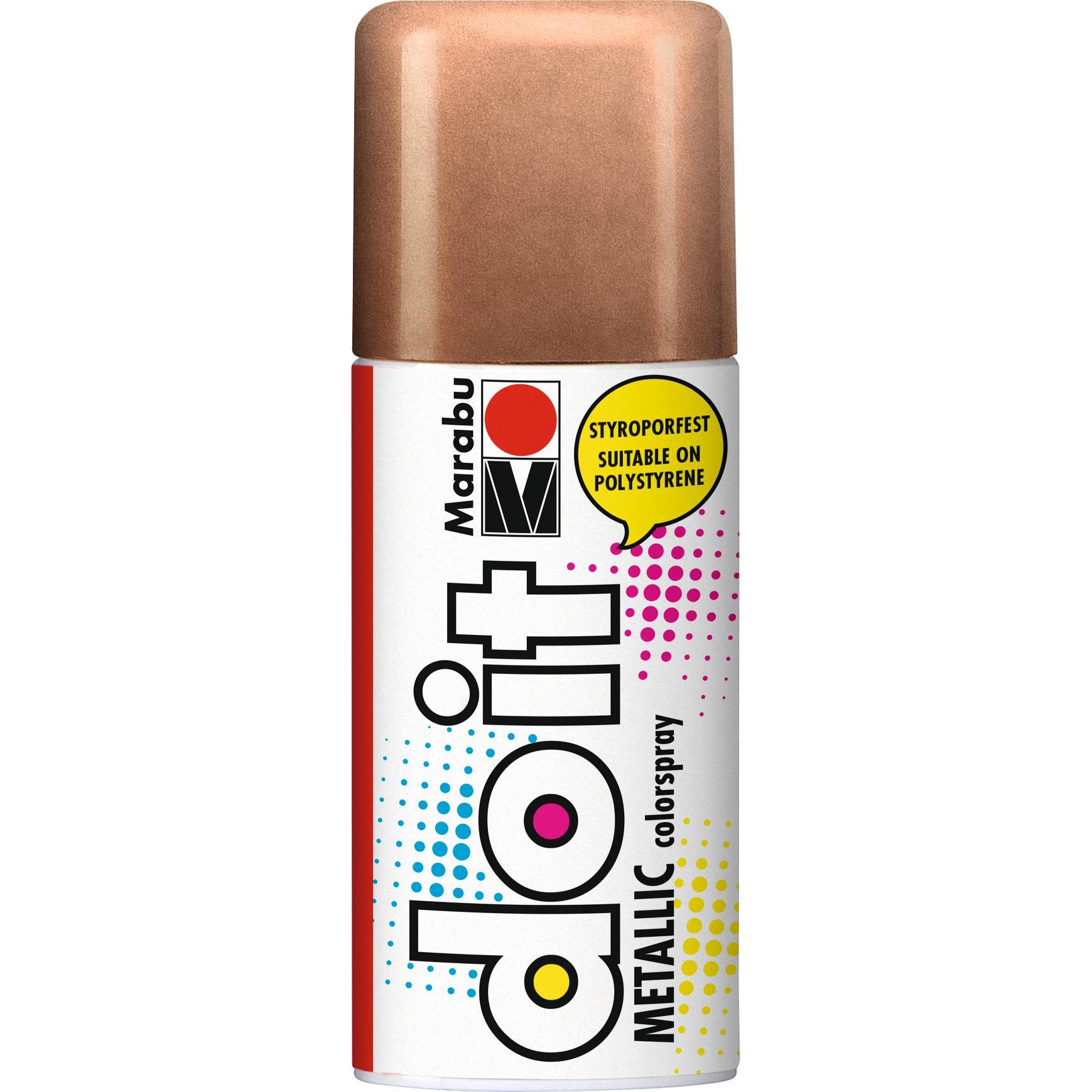 Marabu, Künstlerfarbe + Bastelfarbe, Sprühfarbe do it Metallic (Metallic Silber, 150 ml)