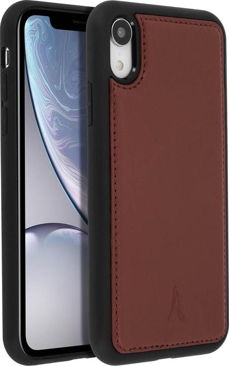 Produktbild Akashi Schutzhülle aus Echtleder stoss- kratzfest für Apple iPhone XR – Braun (Apple iPhone XR)