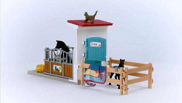 Produktbild Schleich Pferdebox mit Stute und Fohlen