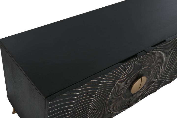 Produktbild Esprit TV furniture Home Black Metal Mango wood 160 x 40 x 50 cm (160 x 40 x 50 cm)