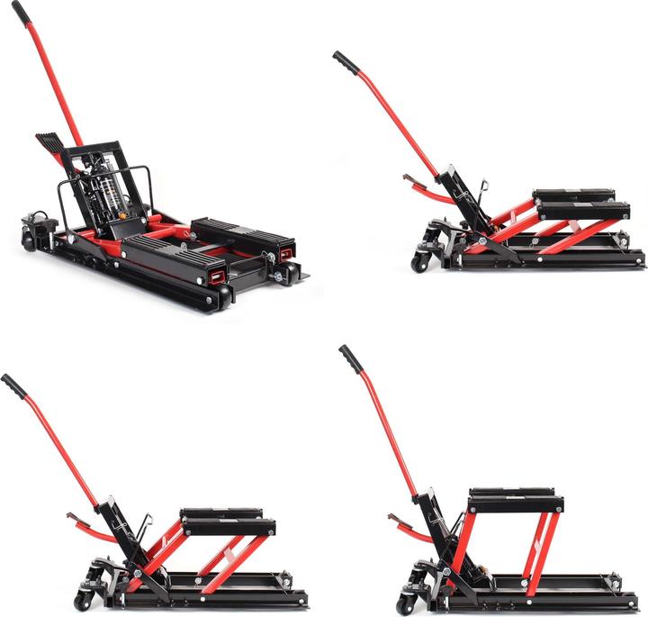 Produktbild Wiltec Set 680kg Motorradheber Montageständer ATV Quad + Montagebock mit Rädern