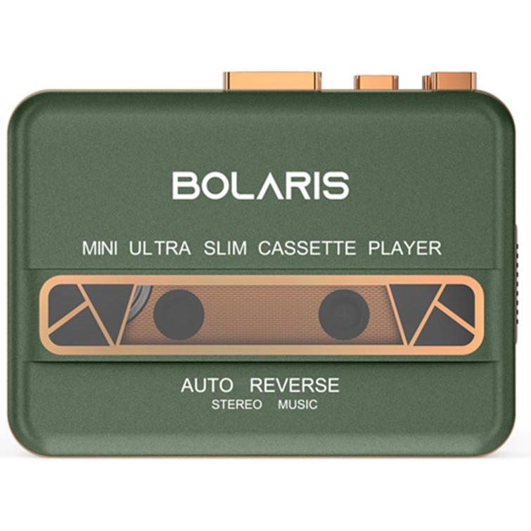Bolaris Baladeur Cassettes Auto-reverse Modell Kobe, MP3 Player + Portable Audiogeräte, Grün