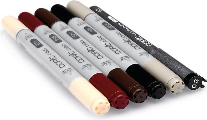 Beige, Braun, Rot, Schwarz