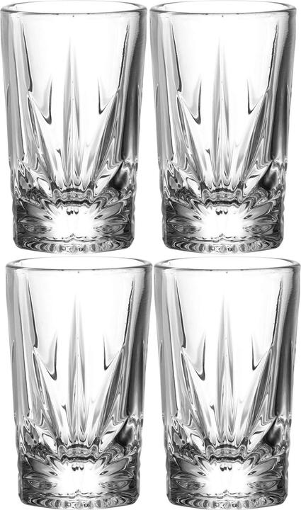 Leonardo Schnapsglas Capri 280 ml, 4 Stück, Transparent (2.80 dl, 4x, Schnapsgläser + Shotgläser)