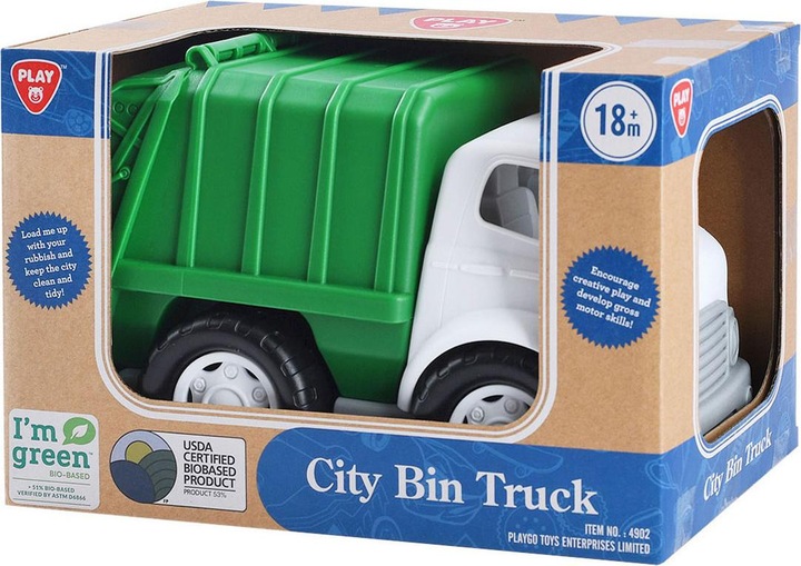 Immagine prodotto Play Camion dell'immondizia biobased verde
