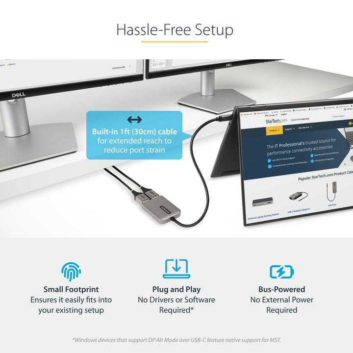 Actual product image StarTech MST14CD122DP (USB-C, 2 ports)