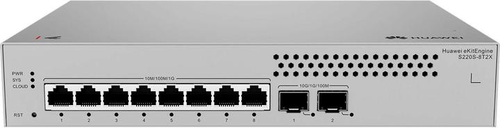 Image du produit Huawei Communication de données S220S-8T2X S220S-8T2X S220S-8T2X 8x10/100/1000BASE-T ports 2x10GE SFP+ por (8 ports)