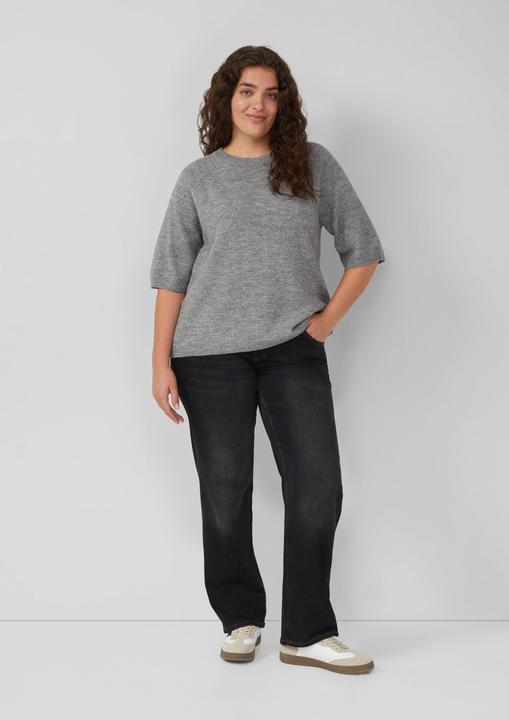 Actual product image s.Oliver Strickpullover Kurzarmpullover aus Alpakamix (46)