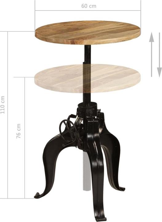 Produktbild vidaXL Bartisch (60 x 60 x 110 cm)