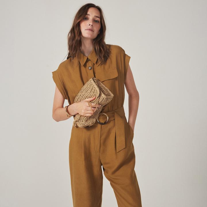Produktbild La Redoute Collections Jumpsuit mit langem Bein Signature (32)