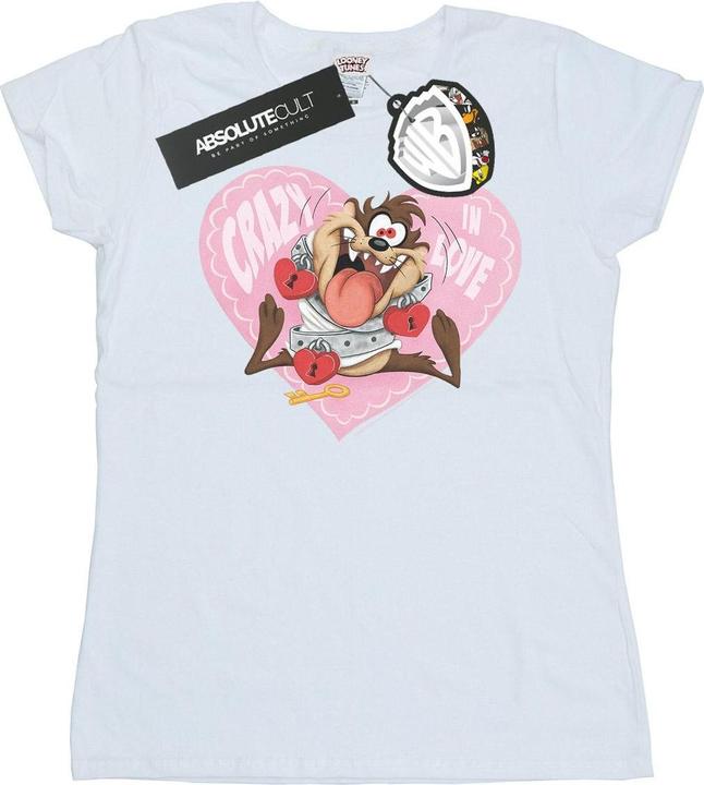 Image du produit Looney Tunes - T-shirt TAZ VALENTINE'S DAY CRAZY IN LOVE - Femme (L)