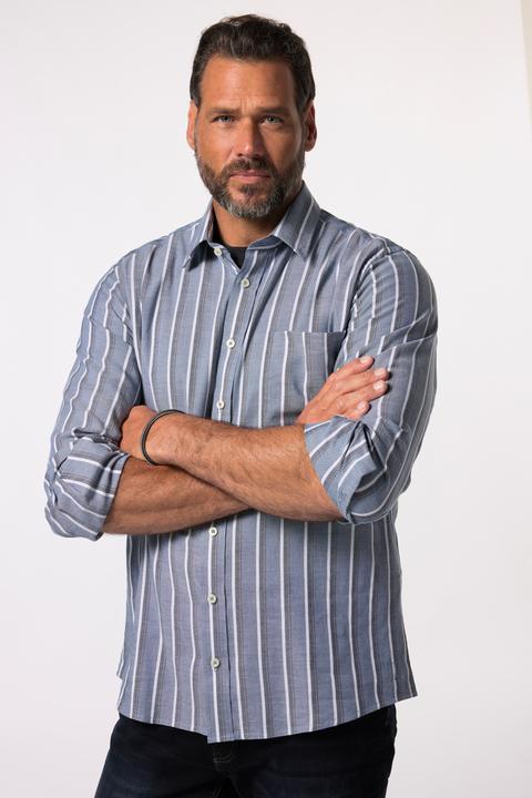Produktbild JP1880 JP 1880 Streifenhemd, Langarm, Kentkragen, Modern Fit (5XL)