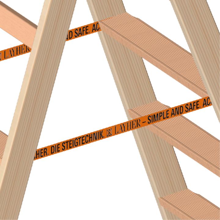 Produktbild Layher Holzstehleiter mit Stufen 1020006 (Gerüst)