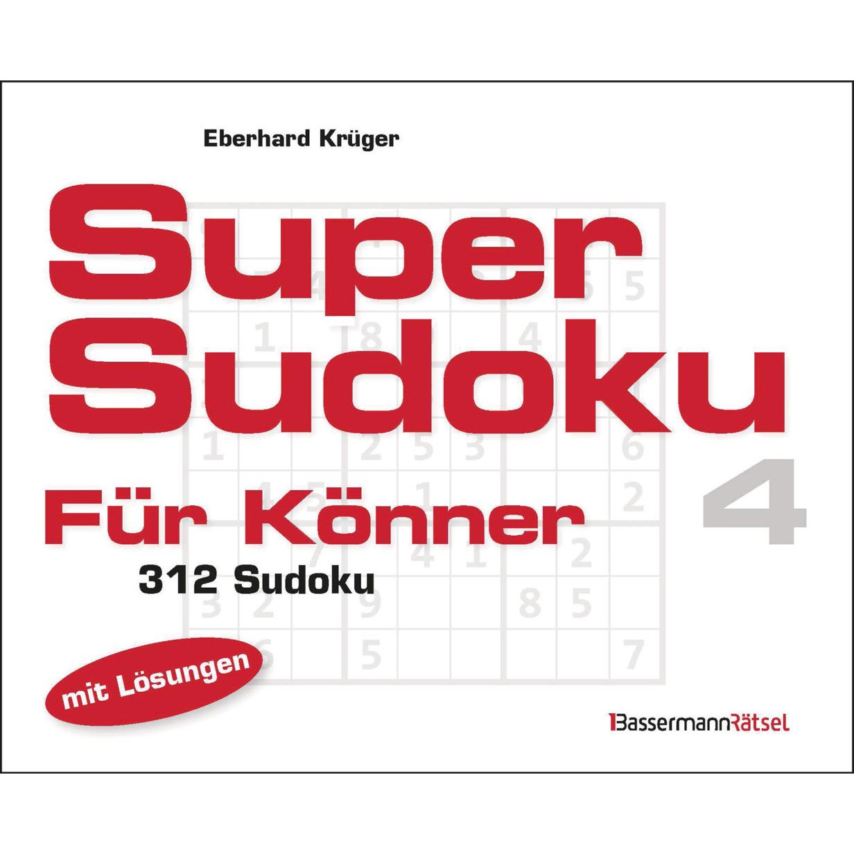 Thumbnail - Supersudoku für Könner 4, Ratgeber von Eberhard Krüger