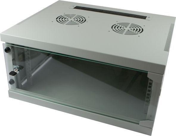 Produktbild Allnet 19 Wandgehäuse 4HE B541 / T595mm 1-teilig *lichtgrau* SMQ-Serie (4 HE, 19 Zoll Rack)