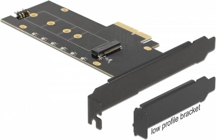 Actual product image Delock Host Bus Adapter PCIe x4 - M.2, NVMe, Key M, RGB LED