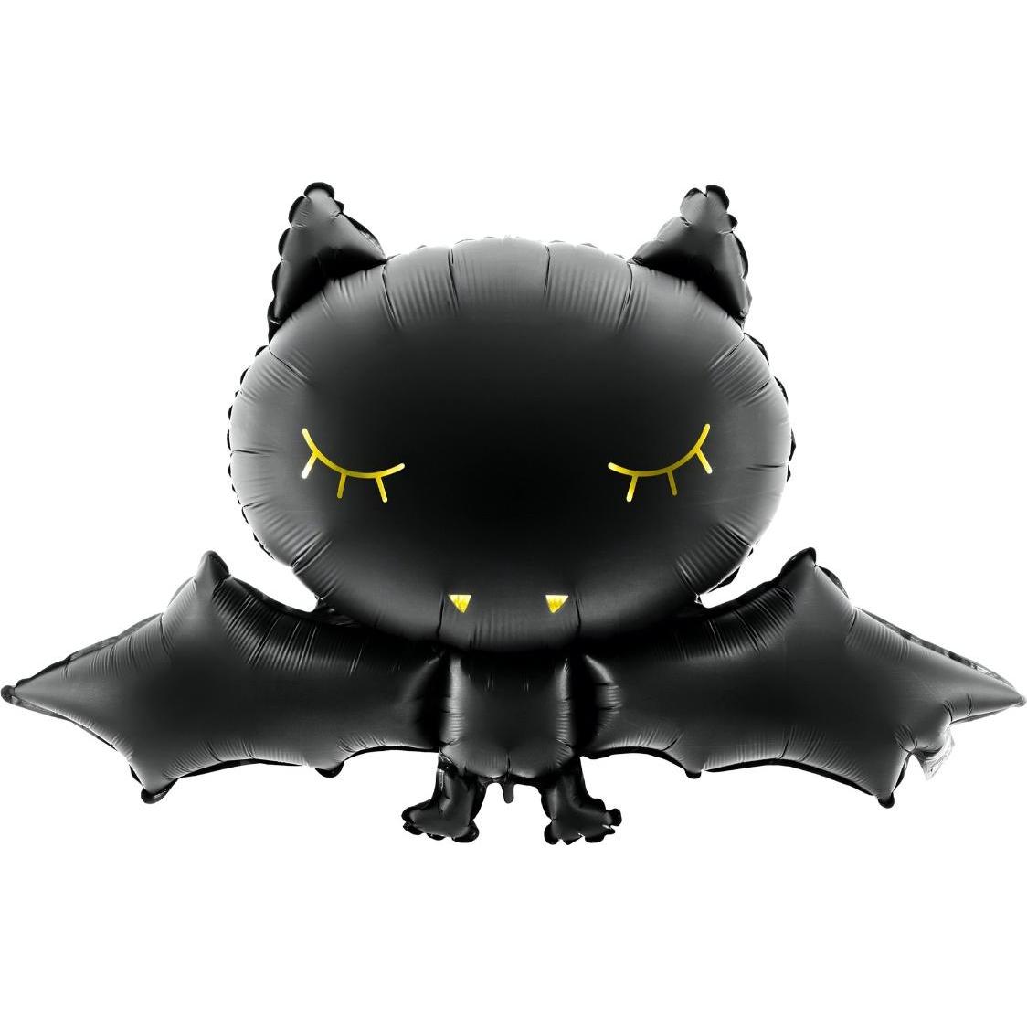 Partydeco Ballons Folienballon Fledermaus 80 x 52 cm, Schwarz