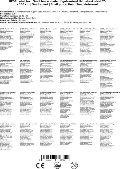 Produktbild Green Split Schneckenzaun (100 cm)