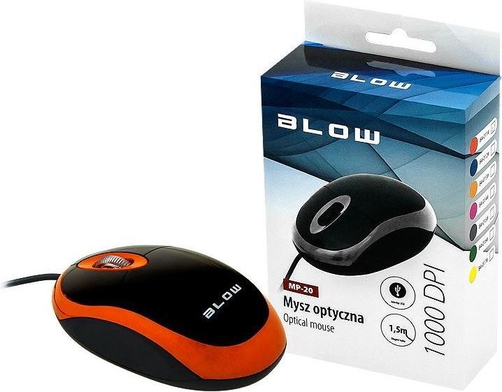Actual product image Blow MP-20 Mouse Ambidextrous USB Type-A Optical 1000 DPI (Cable)