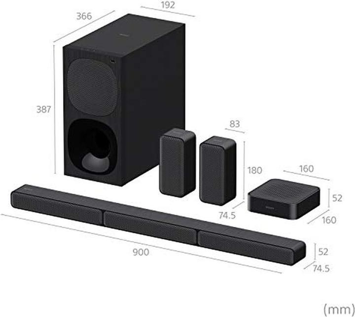Actual product image Sony HT-S40R (600 W, 5.1 channels)