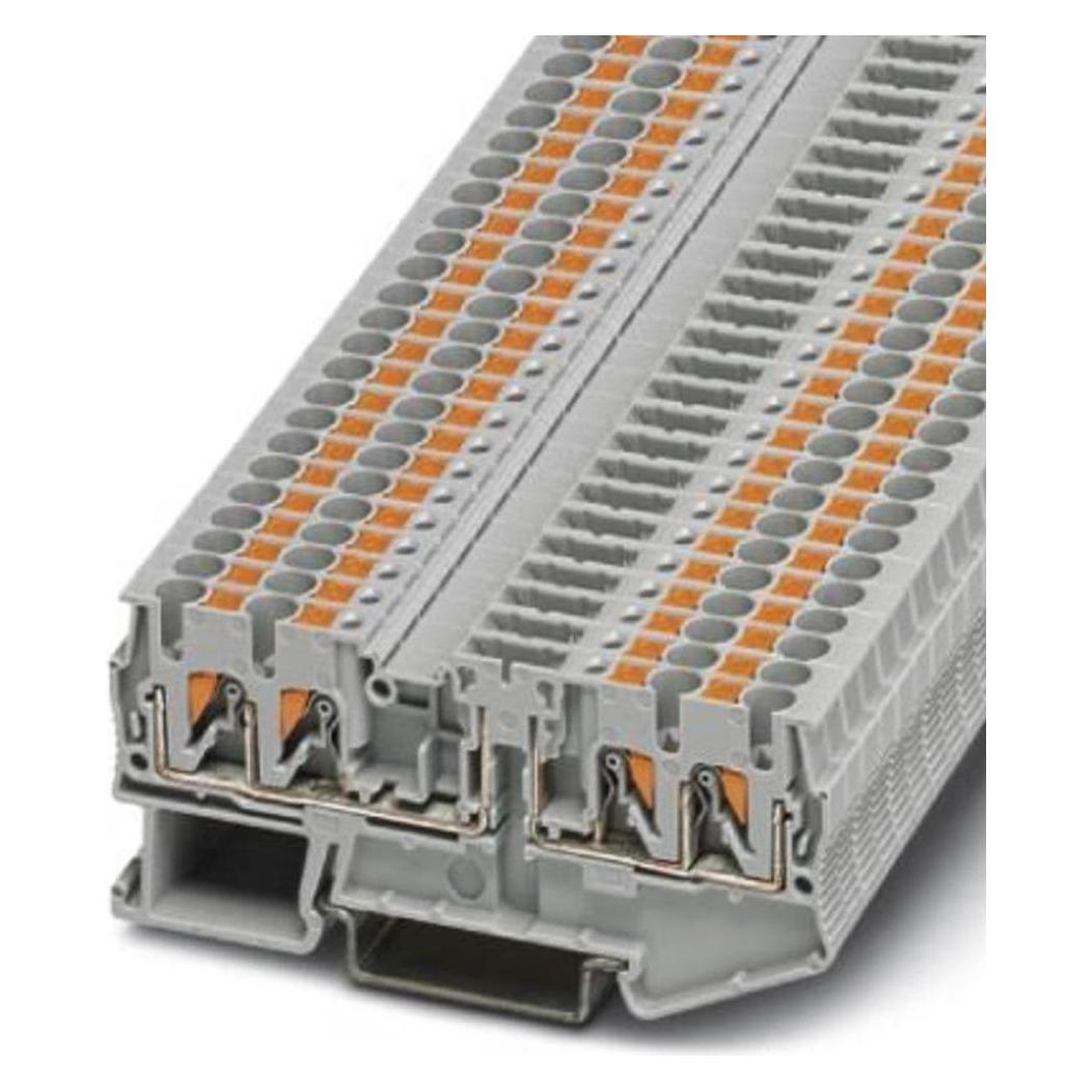 Phoenix Contact PTC 2,5-QUATTRO-TG 3270094 Scheidingsklem 0,14 mm² 2,5 mm² Grijs 50 st., Kabels + Stekkers, Grijs